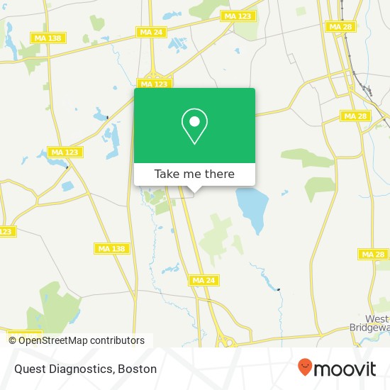 Quest Diagnostics map