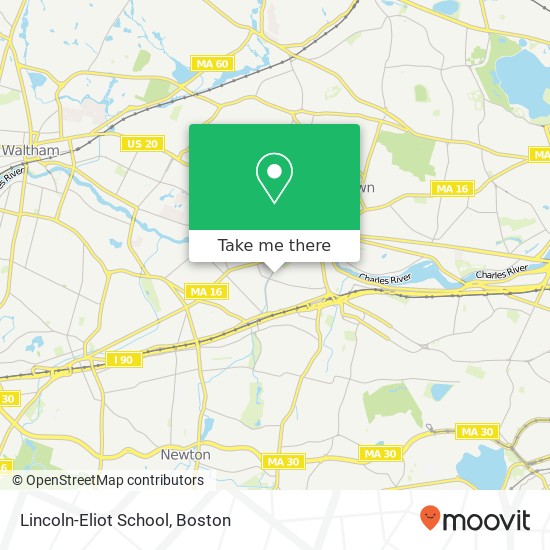 Lincoln-Eliot School map