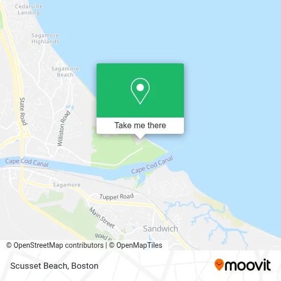 Scusset Beach map