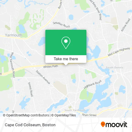 Cape Cod Coliseum map
