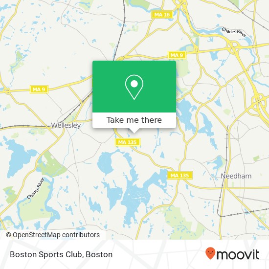 Boston Sports Club map