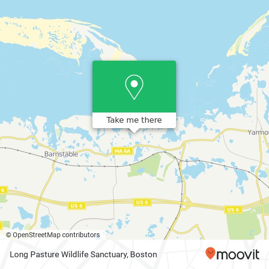 Mapa de Long Pasture Wildlife Sanctuary