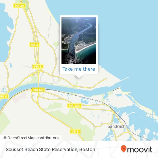 Scusset Beach State Reservation map