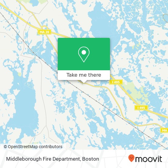 Middleborough Fire Department map