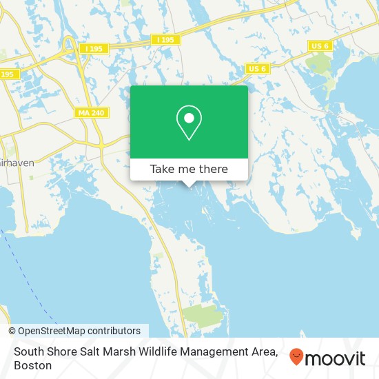 Mapa de South Shore Salt Marsh Wildlife Management Area