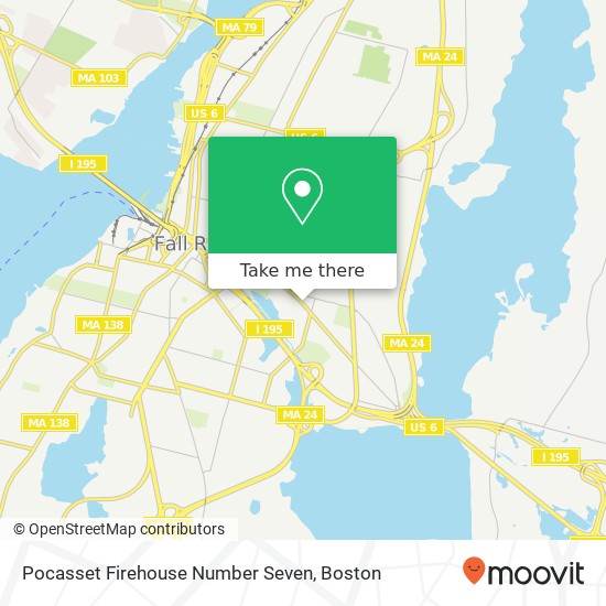 Pocasset Firehouse Number Seven map