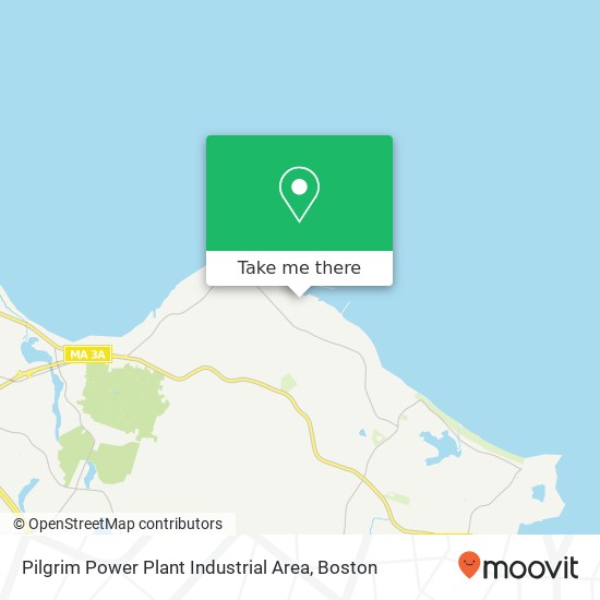 Pilgrim Power Plant Industrial Area map