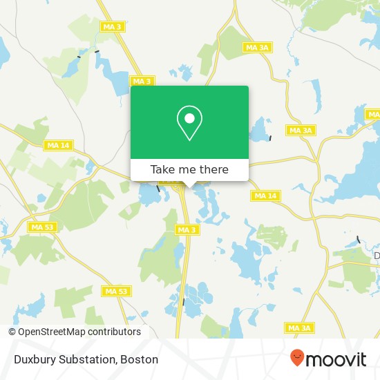 Mapa de Duxbury Substation