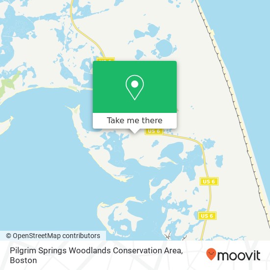 Pilgrim Springs Woodlands Conservation Area map