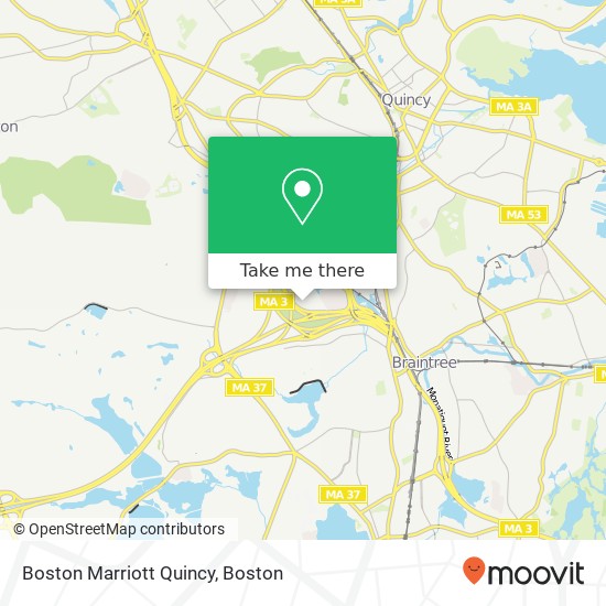 Boston Marriott Quincy map