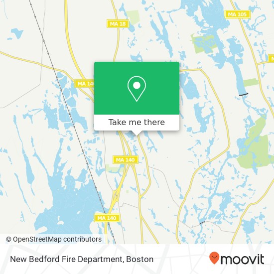 Mapa de New Bedford Fire Department