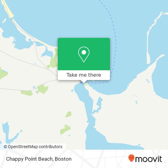 Chappy Point Beach map