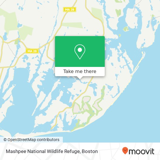 Mashpee National Wildlife Refuge map
