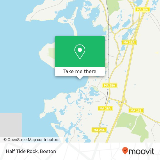 Half Tide Rock map