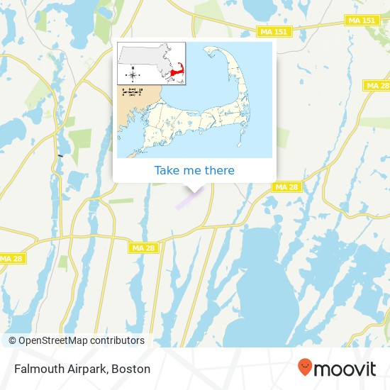 Falmouth Airpark map