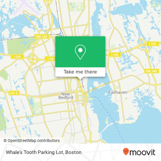 Whale's Tooth Parking Lot map