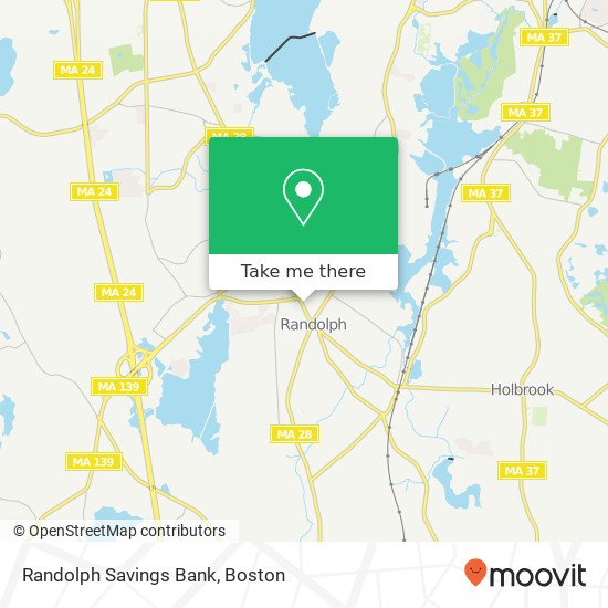 Mapa de Randolph Savings Bank