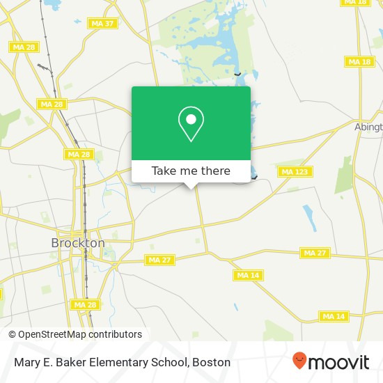 Mary E. Baker Elementary School map