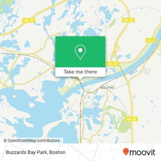 Mapa de Buzzards Bay Park