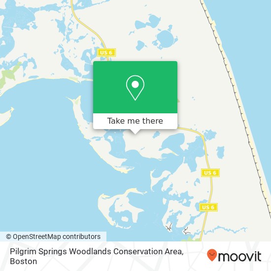 Mapa de Pilgrim Springs Woodlands Conservation Area