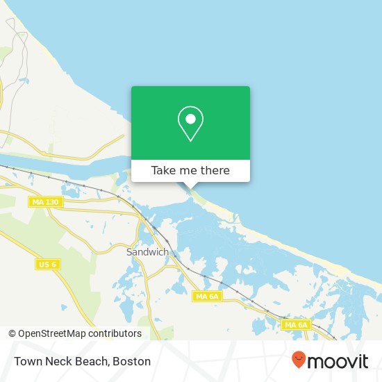 Town Neck Beach map