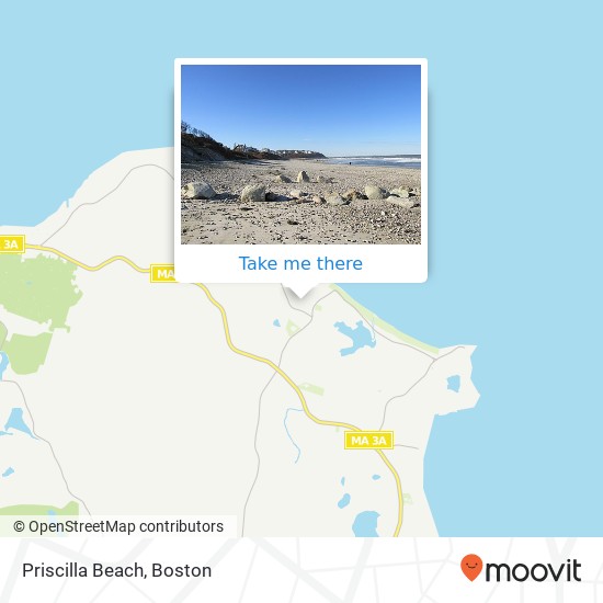 Priscilla Beach map