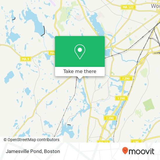 Jamesville Pond map
