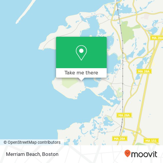 Merriam Beach map