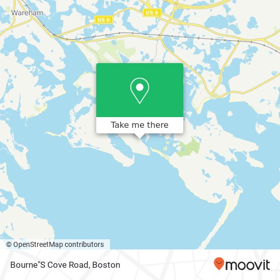 Mapa de Bourne"S Cove Road
