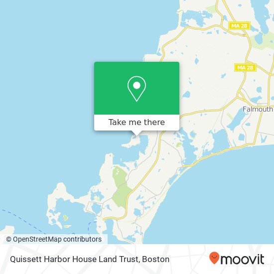 Quissett Harbor House Land Trust map