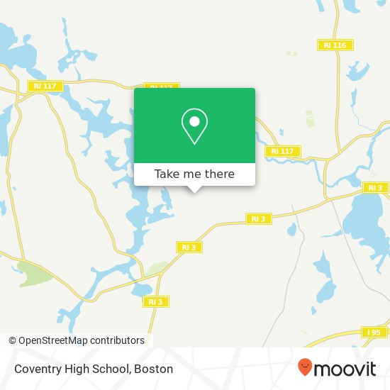 Coventry High School map