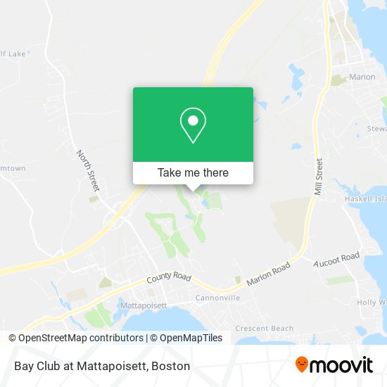 Bay Club at Mattapoisett map