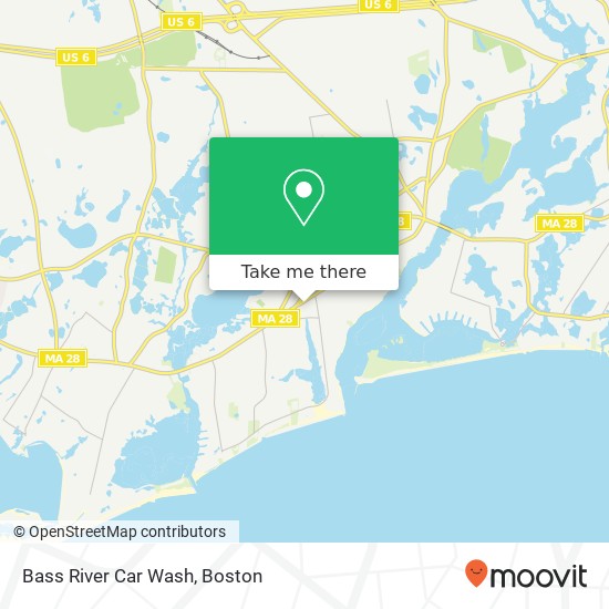 Mapa de Bass River Car Wash