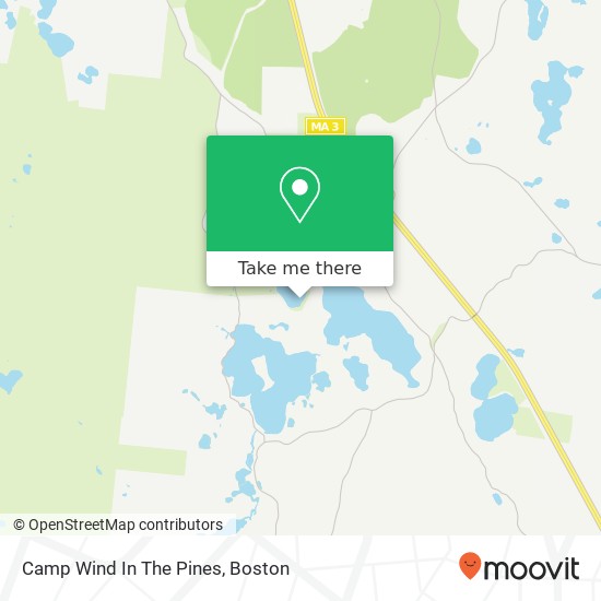 Camp Wind In The Pines map