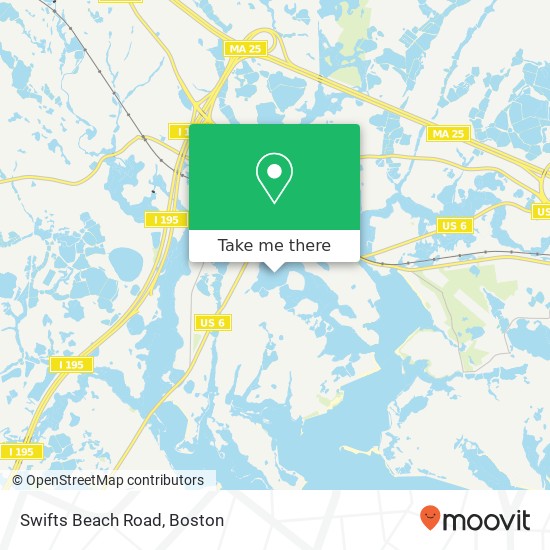 Mapa de Swifts Beach Road