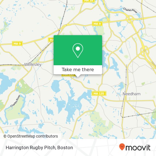 Mapa de Harrington Rugby Pitch