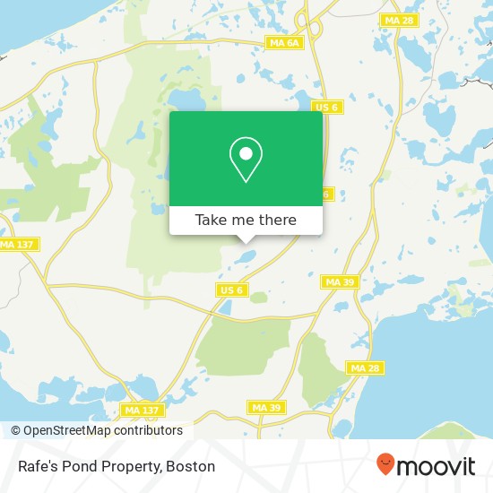 Mapa de Rafe's Pond Property
