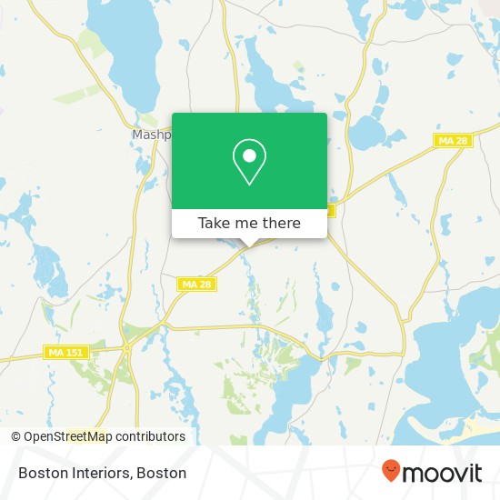 Mapa de Boston Interiors