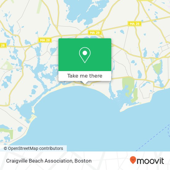 Mapa de Craigville Beach Association
