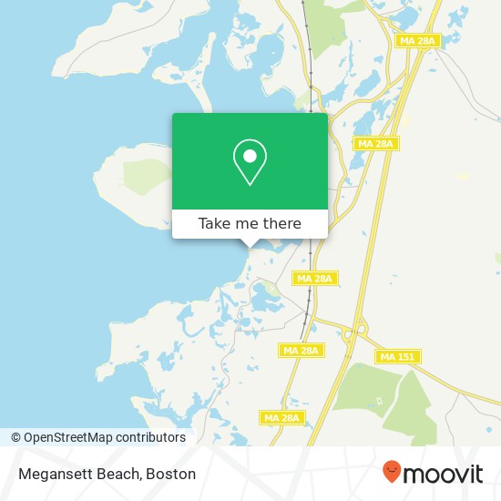 Megansett Beach map