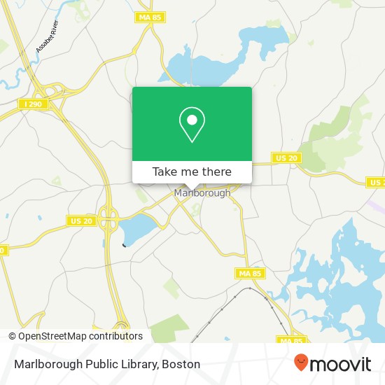 Marlborough Public Library map