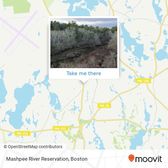 Mapa de Mashpee River Reservation