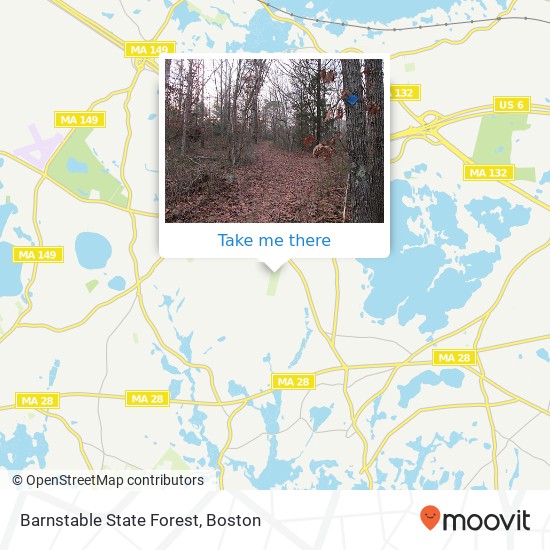 Barnstable State Forest map