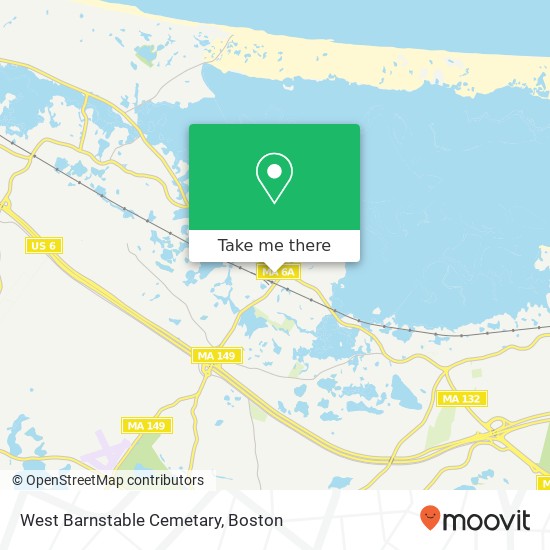 West Barnstable Cemetary map
