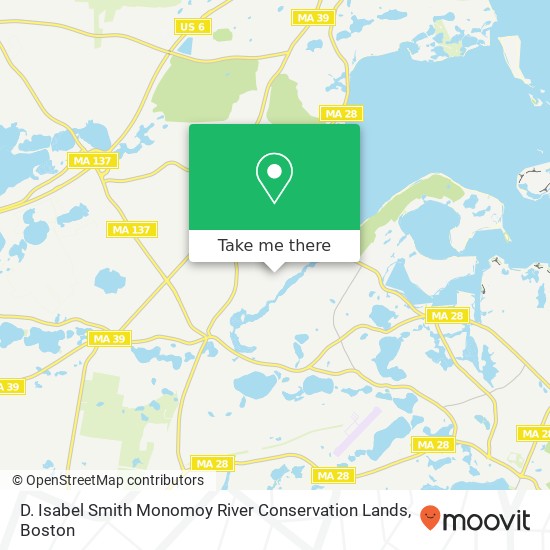 D. Isabel Smith Monomoy River Conservation Lands map