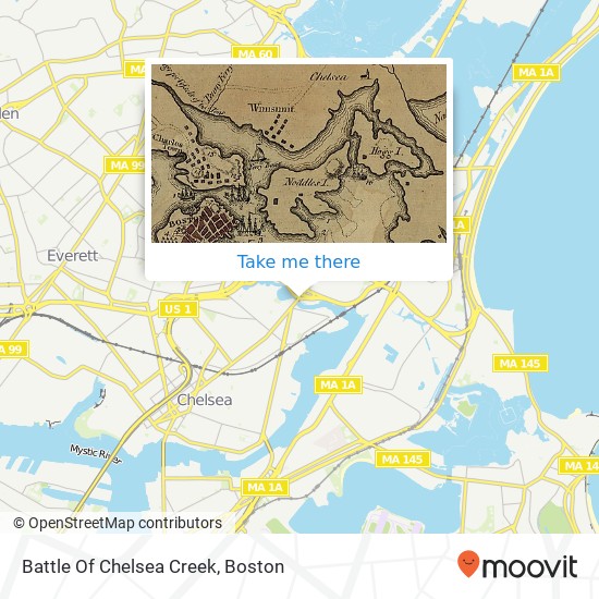 Mapa de Battle Of Chelsea Creek