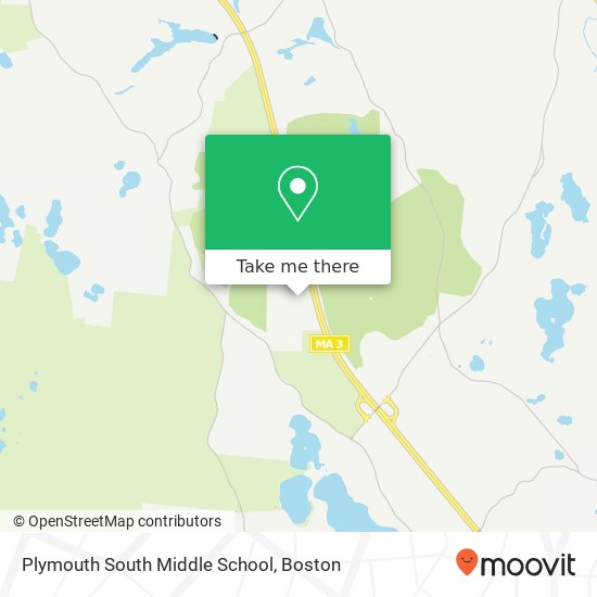 Mapa de Plymouth South Middle School