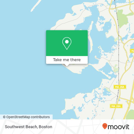 Southwest Beach map