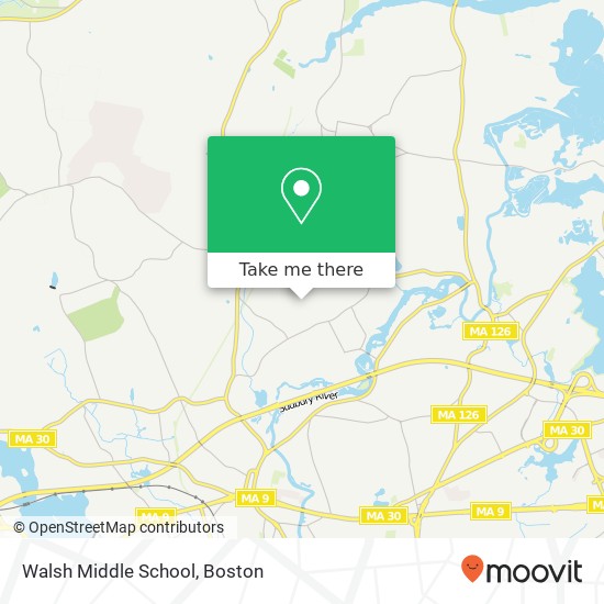 Walsh Middle School map