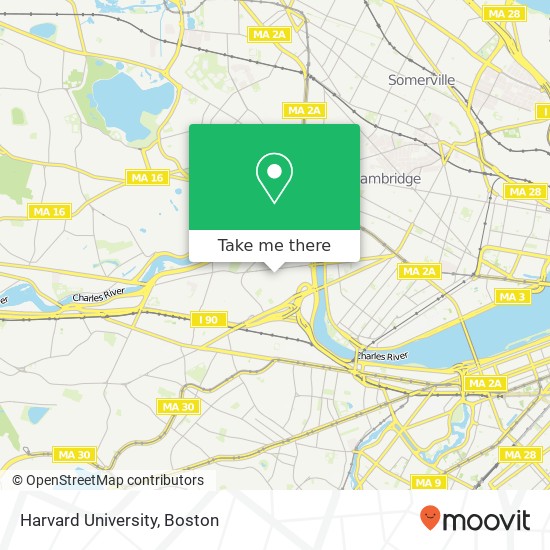 Harvard University map